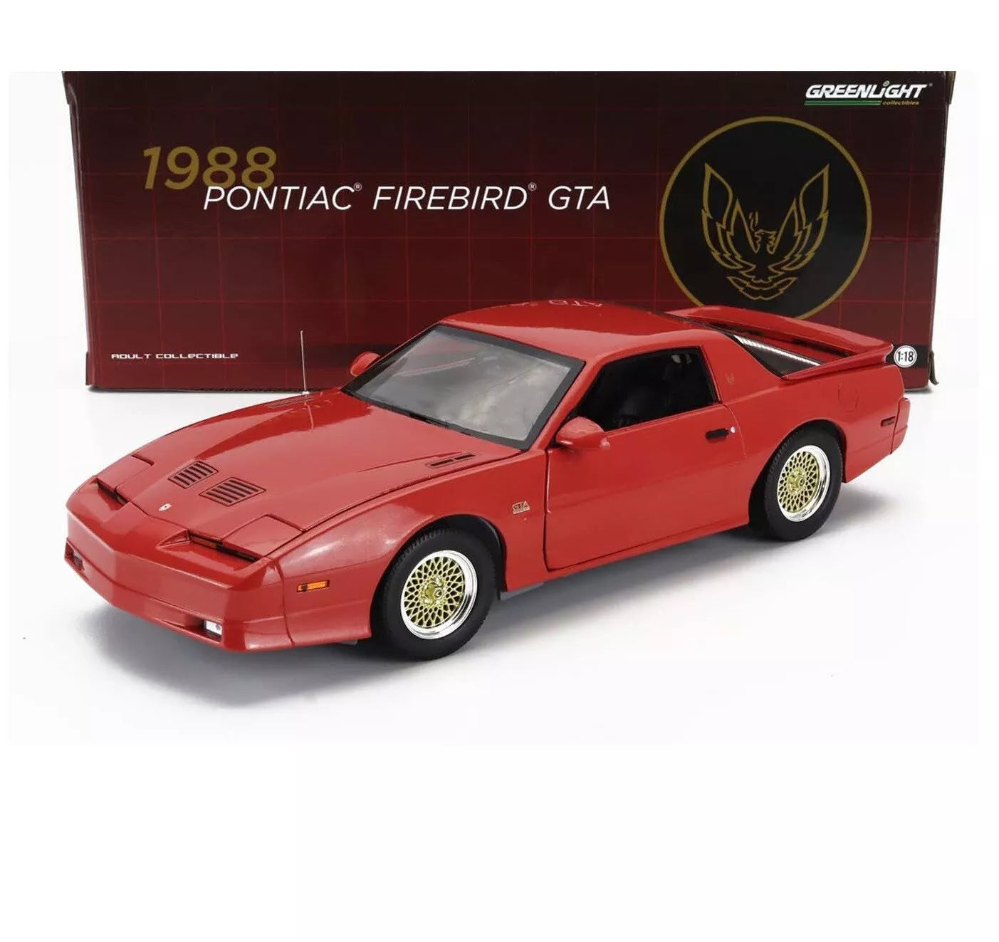 1988 PONTIAC FIREBIRD TRANS AM GTA RED 1:18 SCALE