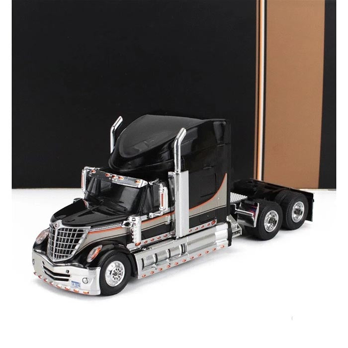 2010 INTERNATIONAL LONESTAR TRACTOR TRUCK 3-ASSI BLACK 1:64 SCALE
