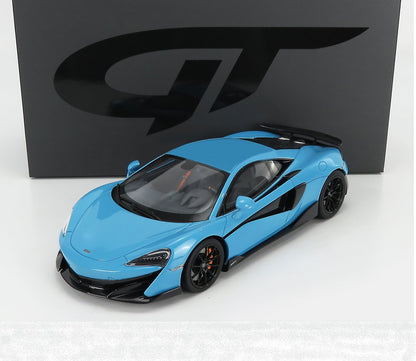 2018 MCLAREN 600 LT CURACAO CURACAO BLUE 1:18 SCALE