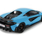 2018 MCLAREN 600 LT CURACAO CURACAO BLUE 1:18 SCALE