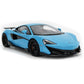 2018 MCLAREN 600 LT CURACAO CURACAO BLUE 1:18 SCALE