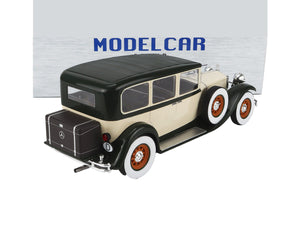 1928 MERCEDES BENZ TYP NURBURG 460/460K (W08) BEIGE GREEN 1:18 SCALE