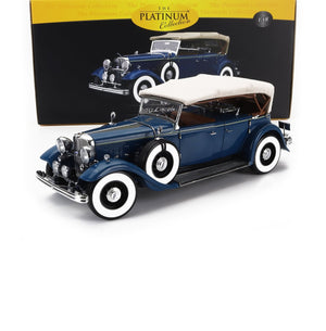 1932 FORD USA LINCOLN KB CABRIOLET CLOSED DIDO BLUE 1:18 SCALE