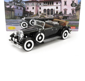 1932 FORD USA LINCOLN KB CABRIOLET OPEN BLACK 1:18 SCALE