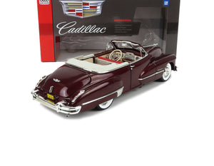 1947 CADILLAC SERIES 62 CABRIOLET CONVER BURGUNDY 1:18 SCALE