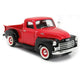 1950 GMC PICKUP RED WITH BLACK 1:18 SCALE