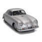 1951 PORSCHE 356 SL COUPE PLAIN BODY VERSION SILVER 1 18 SCALE