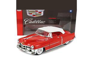 1953 CADILLAC ELDORADO RED W WHITE TOP 1:18 SCALE