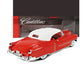 1953 CADILLAC ELDORADO RED W WHITE TOP 1:18 SCALE