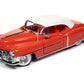 1953 CADILLAC ELDORADO RED W WHITE TOP 1:18 SCALE