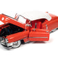 1953 CADILLAC ELDORADO RED W WHITE TOP 1:18 SCALE