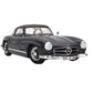 1954 MERCEDES BENZ 300SL COUPE GULLWING (W198) GREY 1:18 SCALE