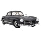 1954 MERCEDES BENZ 300SL COUPE GULLWING (W198) GREY 1:12 SCALE