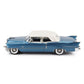 1956 CADILLAC ELDORADO BIARRITZ CABRIOLET CLOSED BAHAMA BLUE 1:18 SCALE