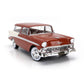 1956 CHEVROLET BEL AIR NOMAD STATION WAGON BROWN CREAM 1:18 SCALE BY KK-SCALE