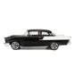 1957 CHEVROLET 150 RESTOMOD "HOURGLASS" BLACK & WHITE 1:18 SCALE ACME A1807012