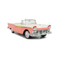 1957 FORD FAIRLANE 500 SKYLINER CORAL COLONIAL WHITE 1:18 SCALE