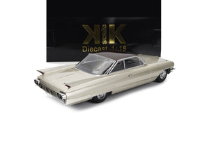 1961 CADILLAC SERIES 62 COUPE DEVILLE BEIGE BROWN 1:18 SCALE