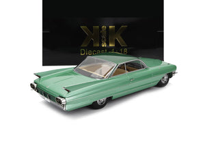 1961 CADILLAC SERIES 62 COUPE DEVILLE LIGHT-GREEN MET 1:18 SCALE