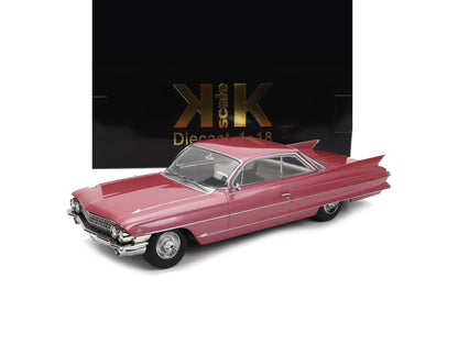 1961 CADILLAC SERIES 62 COUPE DEVILLE PINK MET 1:18 SCALE