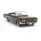 1961 CHEVROLET IMPALA LOWRIDER CABRIOLET OPEN BLACK 1:18 SCALE