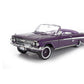 1961 CHEVROLET IMPALA LOWRIDER CABRIOLET OPEN PURPLE 1:18 SCALE