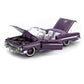 1961 CHEVROLET IMPALA LOWRIDER CABRIOLET OPEN PURPLE 1:18 SCALE