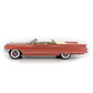 1962 CADILLAC ELDORADO BIARRITZ CONVERTIBLE CLOSED PINK MET 1:18 SCALE