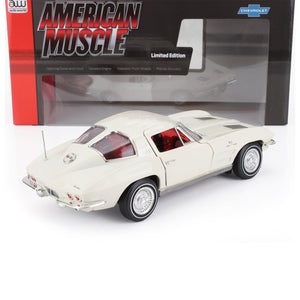 1963 CHEVROLET CORVETTE Z06 COUPE WHITE 1:18 SCALE