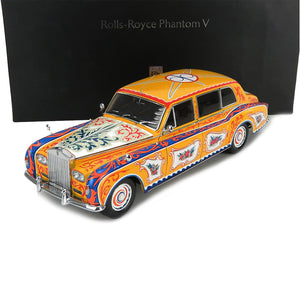 1964 ROLLS ROYCE PHANTOM V ((JOHN LENNON)) YELLOW 1:18 DIECAST BY PARAGON 98212