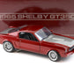 1965 SHELBY GT350R PRO TOURING METALLIC CANDY MAROON W SILVER 1:18 SCALE