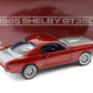 1965 SHELBY GT350R PRO TOURING METALLIC CANDY MAROON W SILVER 1:18 SCALE