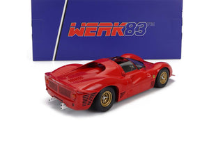 1966 FERRARI 330 P3 4.0L V12 SPIDER PLAIN BODY VERSION RED 1:18 SCALE