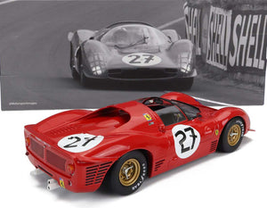 1966 FERRARI 330 P3 4.0L V12 SPIDER TEAM N.A.R.T. N# 27 24h LE MANS 1:18 SCALE