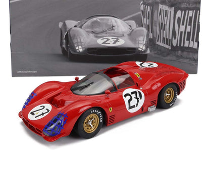 1966 FERRARI 330 P3 4.0L V12 SPIDER TEAM N.A.R.T. N# 27 24h LE MANS 1:18 SCALE