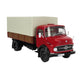 1966 MERCEDES BENZ L911 TRUCK TELONATO RED WITH CANVAS TOP 1:18 SCALE