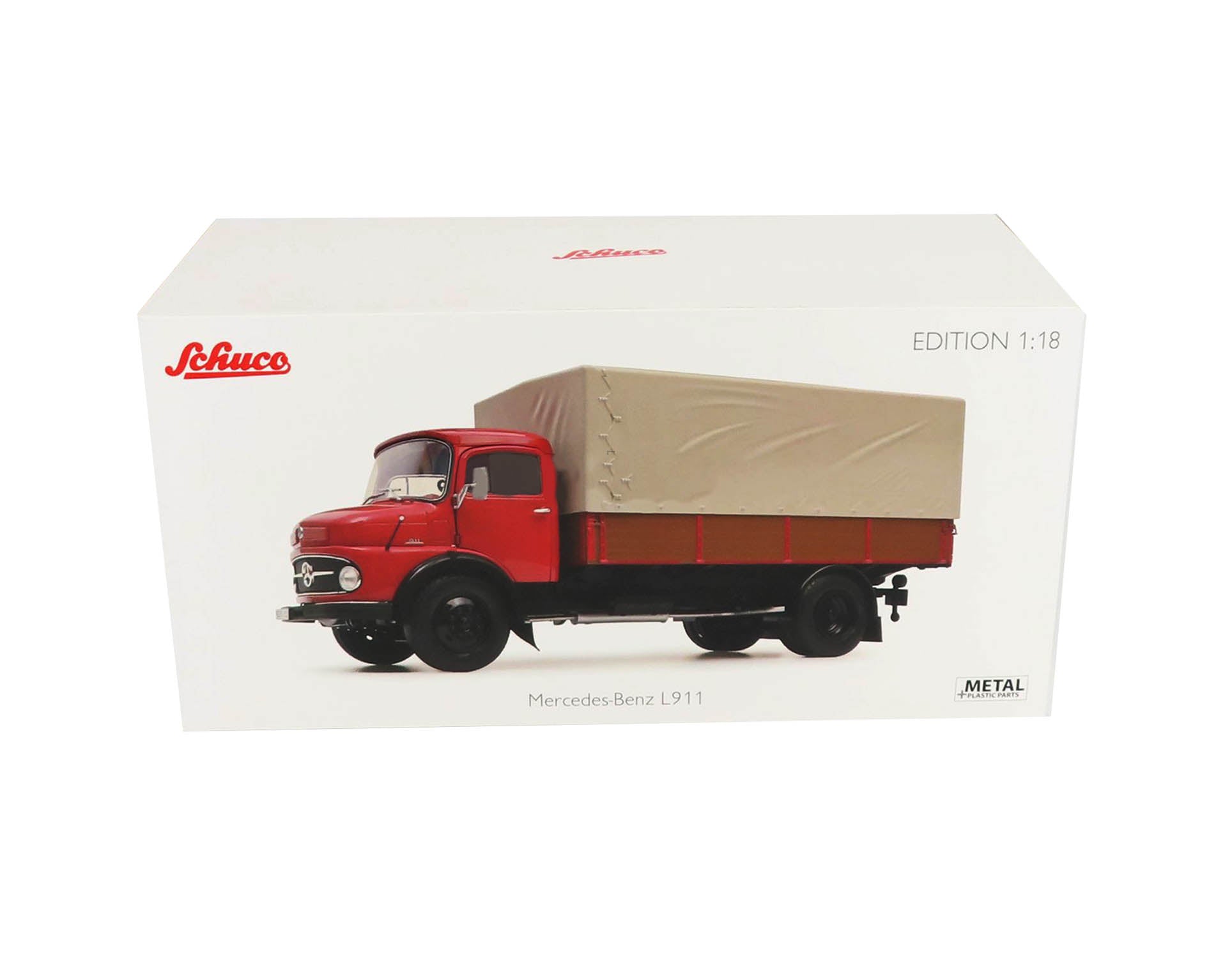 MERCEDES BENZ L911 CON PLATAFORMA AZUL 450044800 SCHUCO 1:18 - COCHES MERCEDES BENZ L911 CON PLATAFORMA AZUL 450044800 SCHUCO 1:18 - COCHES