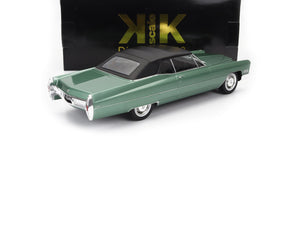 1967 CADILLAC DEVILLE CABRIOLET SOFT-TOP GREEN MET 1:18 SCALE