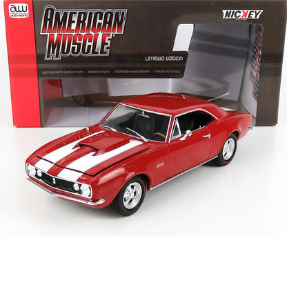 1967 CHEVROLET CAMARO Z/28 NICKEY RED MCACN 1:18 SCALE BY AUTOWORLD AMM1228