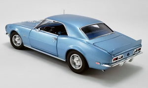 1968 CHEVROLET CAMARO SS "UNICORN" BLUE W/D88 STRIPES 1:18 SCALE