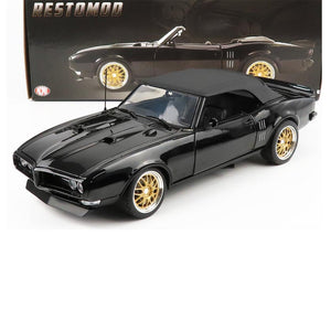 1968 PONTIAC FIREBIRD CONVERTIBLE "RESTOMOD" BLACK 1:18 SCALE