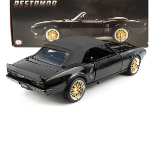 1968 PONTIAC FIREBIRD CONVERTIBLE "RESTOMOD" BLACK 1:18 SCALE