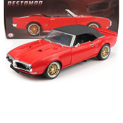 1968 PONTIAC FIREBIRD CONVERTIBLE "RESTOMOD" RED 1:18 SCALE