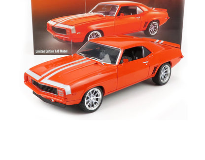 1969 CHEVROLET CAMARO RESTOMOD HUGGER ORANGE 1:18 SCALE