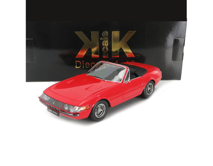 1969 FERRARI 365 GTB DAYTONA SPIDER OPEN RED 1:18 SCALE BY KK-SCALE KKDC180611