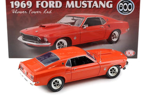 1969 FORD MUSTANG LTD ED 600 FLOWER POWER RED 1:18 SCALE