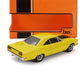 1969 PLYMOUTH ROAD RUNNER COUPE YELLOW BLACK 1:43 SCALE