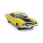 1969 PLYMOUTH ROAD RUNNER COUPE YELLOW BLACK 1:43 SCALE