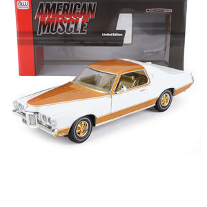 1969 PONTIAC GRAND PRIX ROYAL BOBCAT WHITE COPPER 1:18 SCALE