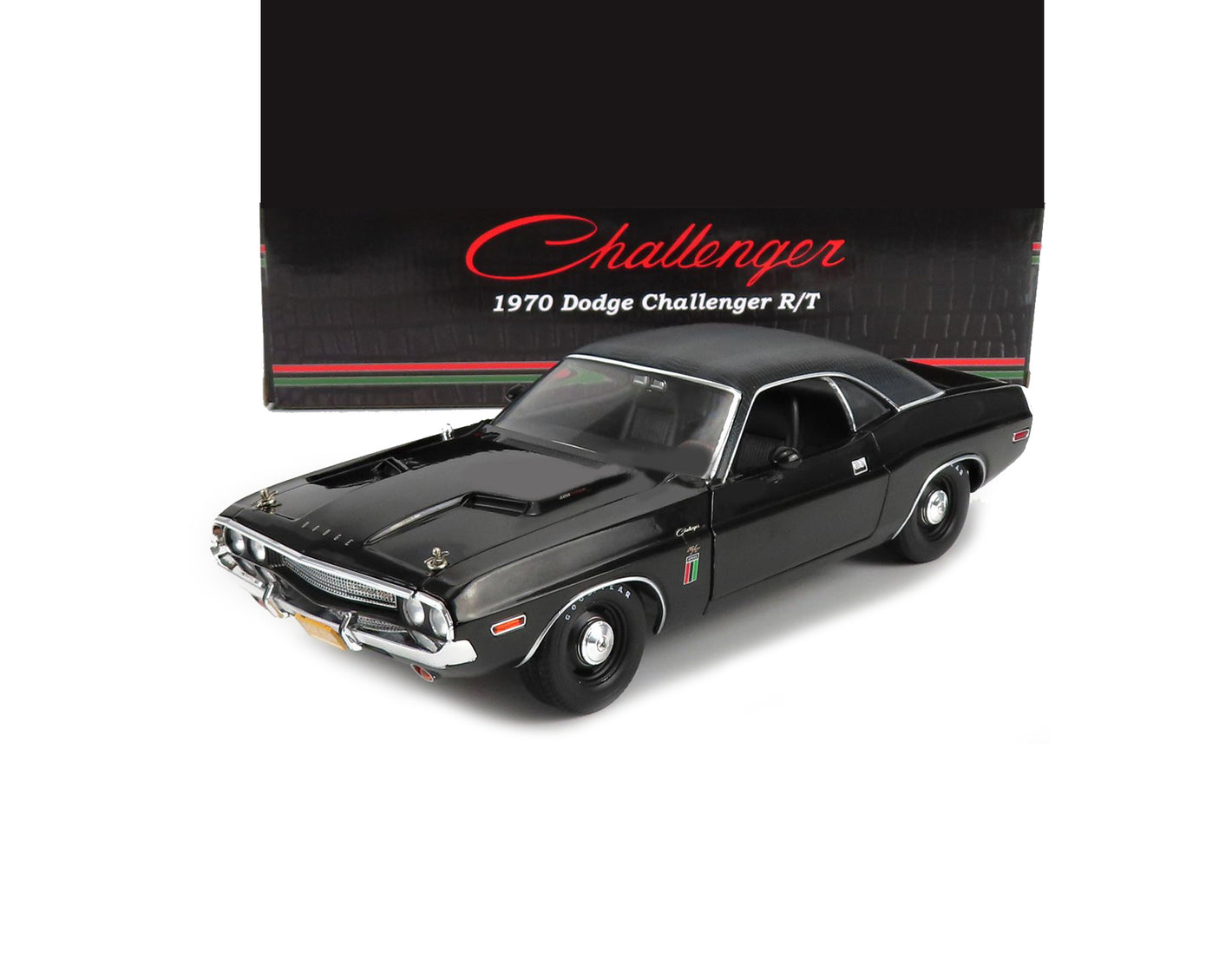 1970 DODGE CHALLENGER R/T COUPE THE BLACK GHOST MOVIE BLACK 1:18